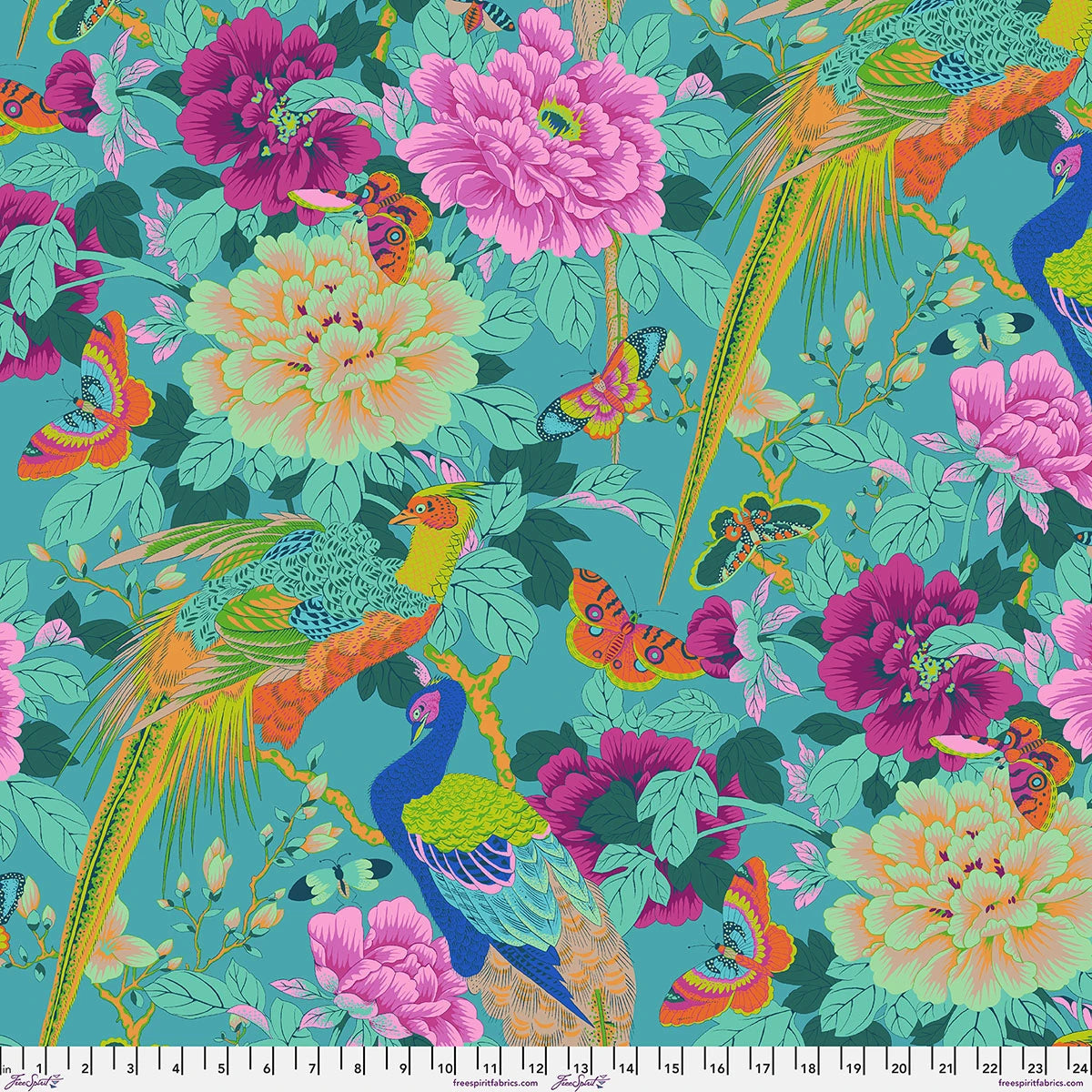 Birds and Bees - Blue  || Brandon Mably |  Kaffe Fassett August 2026 Collection