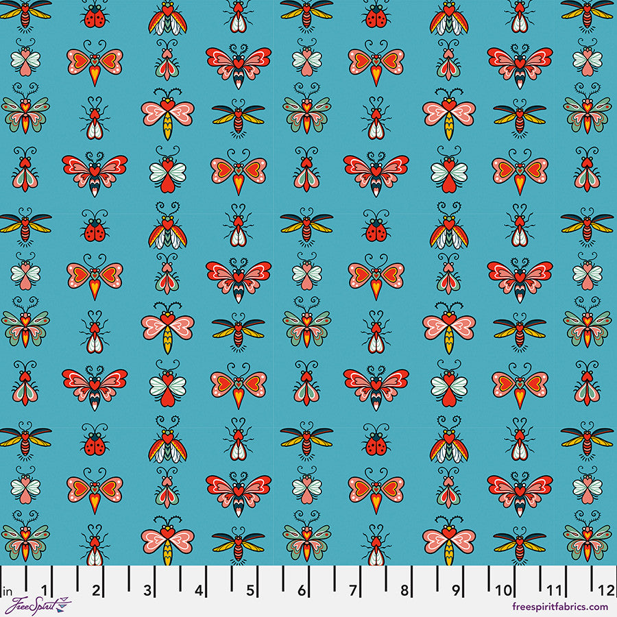 Love Bugs - Teal | by Rachel Hauer | Love Letters Collection