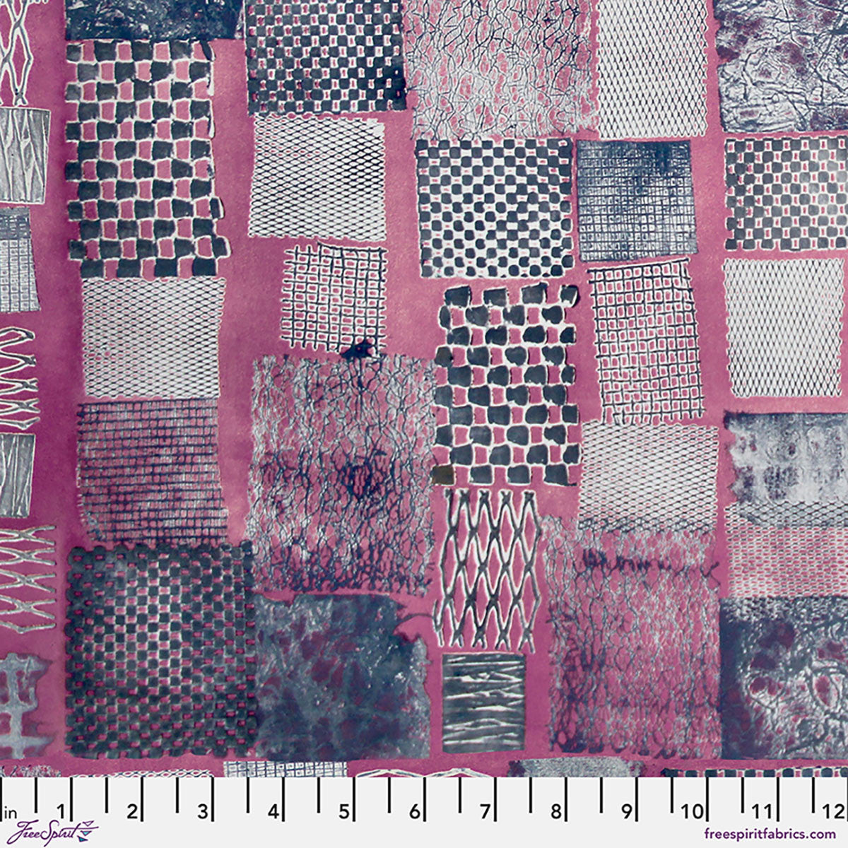 Pink Patchwork - Boysenberry || Sarah Sczepanski Artxtiles | Into Focus