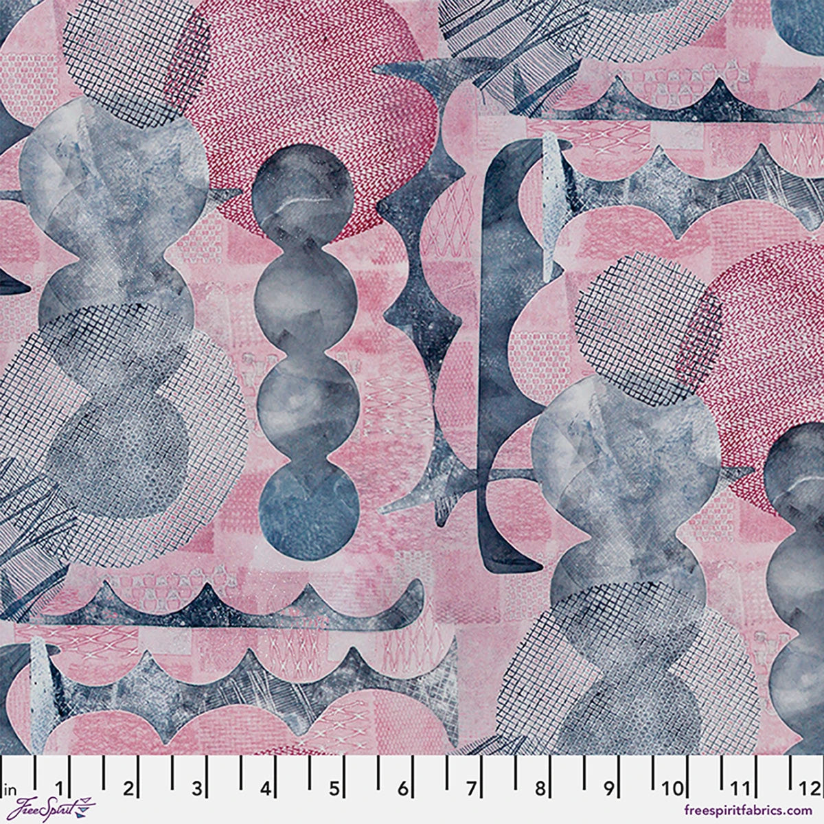 Pink Abstracts - Honeysuckle  || Sarah Sczepanski Artxtiles | Into Focus