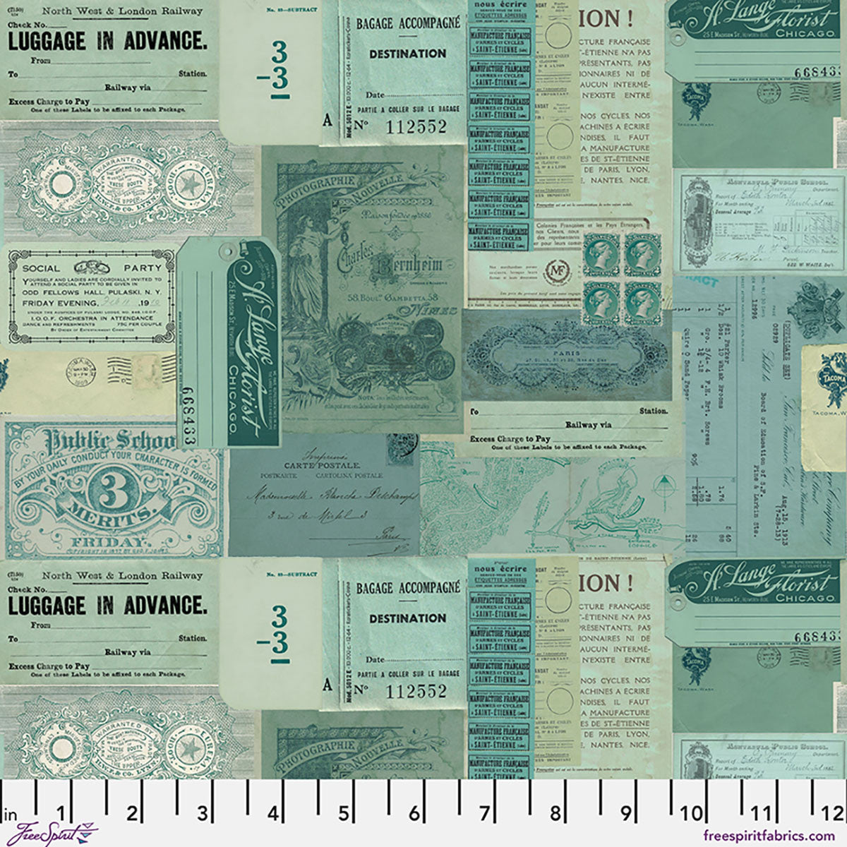 Teal Ephemera in Teal || by Tim Holtz | Palette Curated