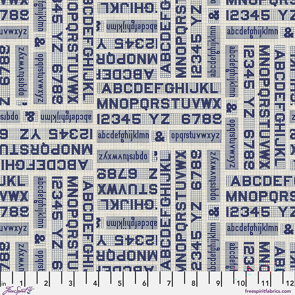 Indigo Typograthy in Indigo || by Tim Holtz | Palette Curated