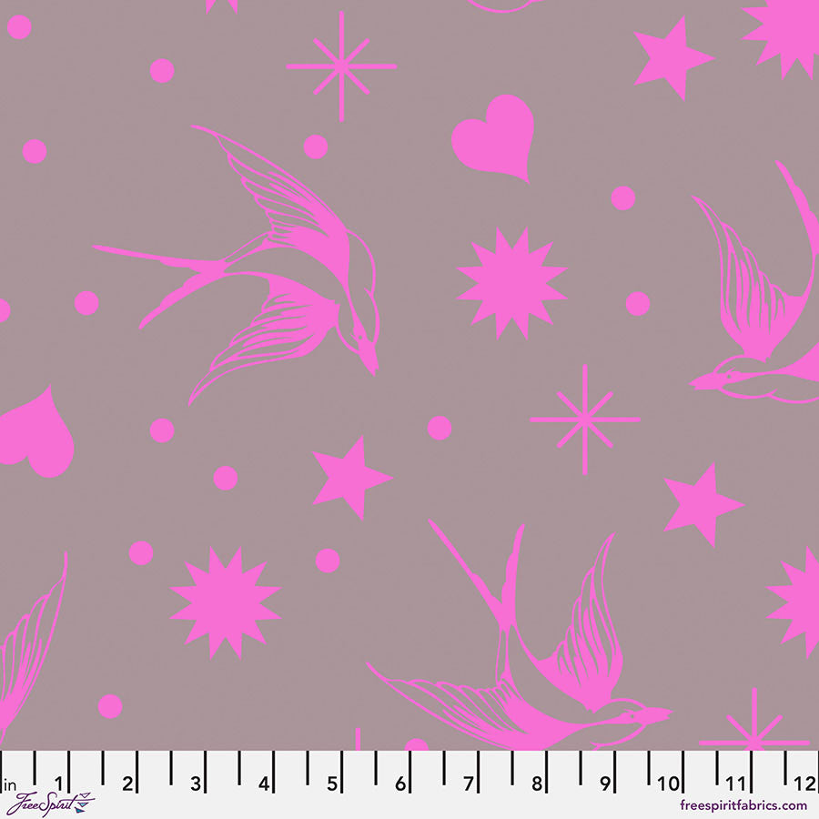 Neon Fairy Flakes in Mystic | by Tula Pink | Neon True Colors