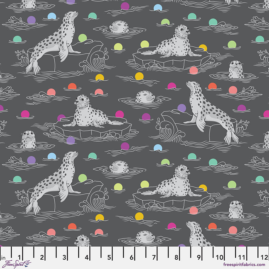 Seal the Deal in Carbon | Tula Pink | Graywork