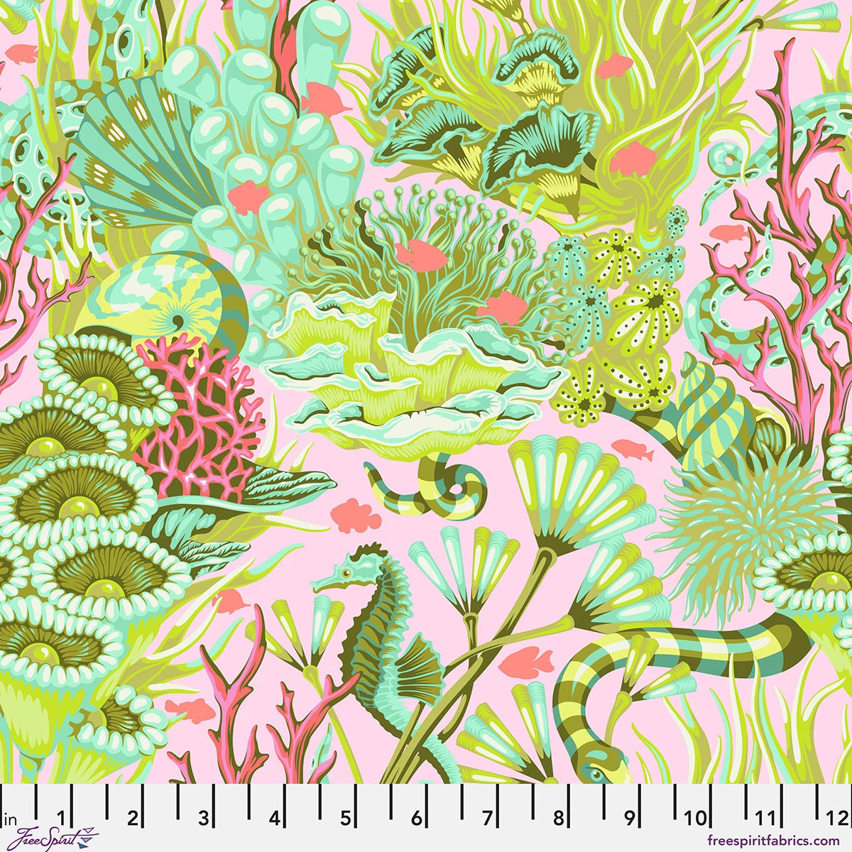 Coralline | Reef What You Sew | Tula Pink | Floral Reef