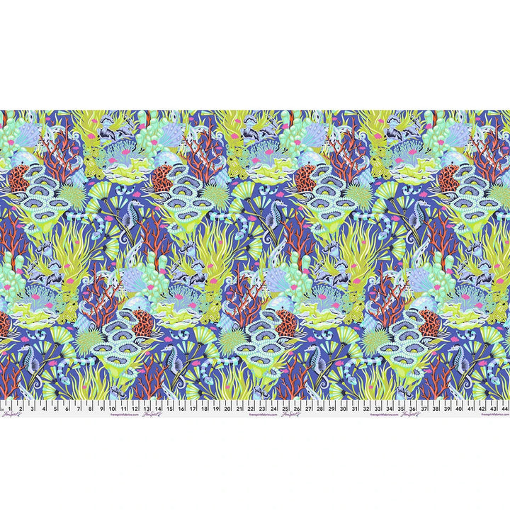 Marine | Reef What You Sew | Tula Pink | Floral Reef