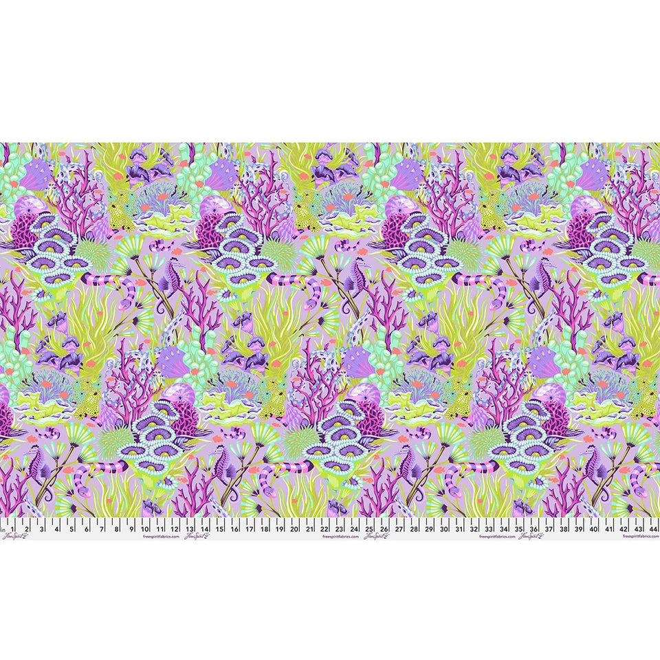 Ultraviolet | Reef What You Sew | Tula Pink | Floral Reef