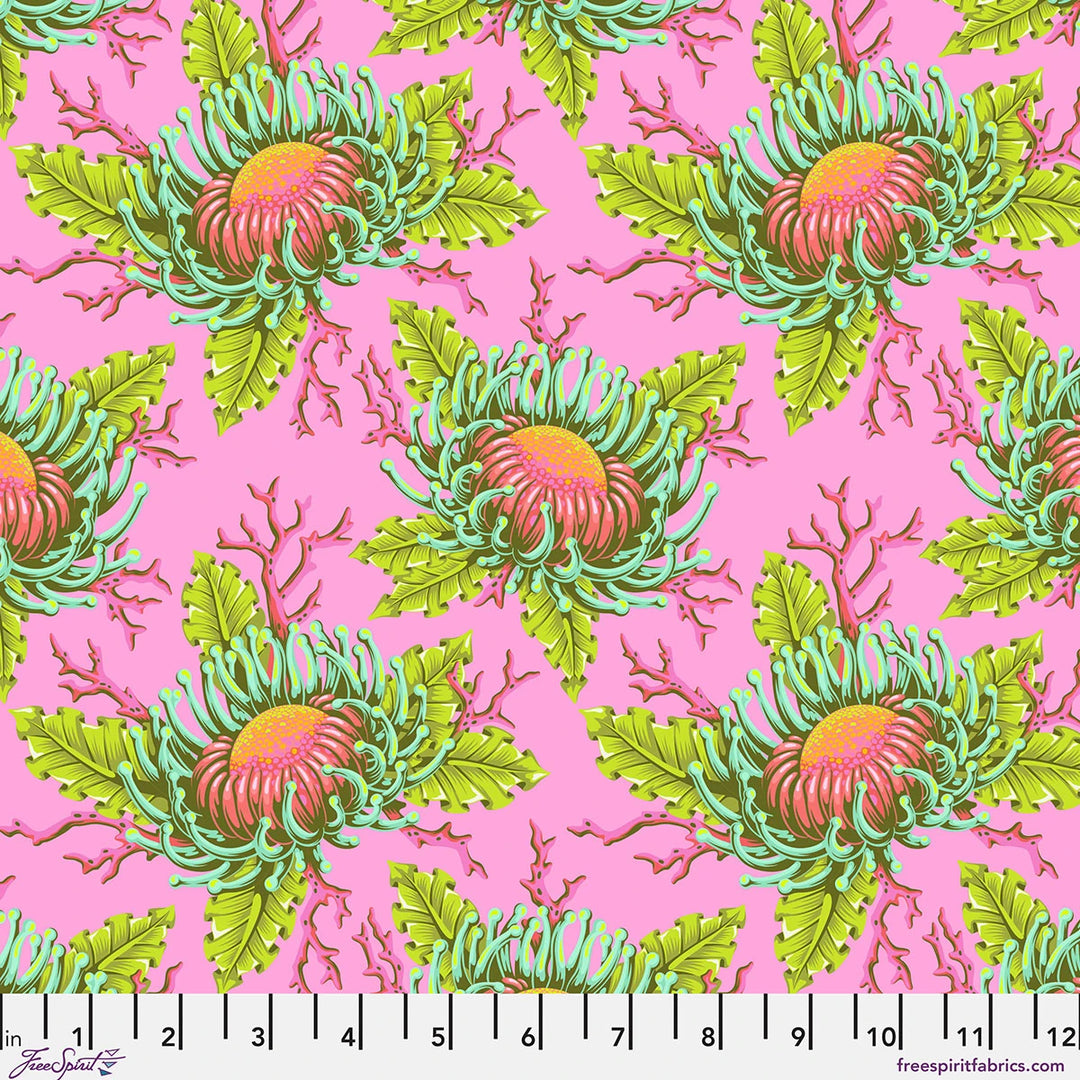Coralline | Friends & Anemones | Tula Pink | Floral Reef