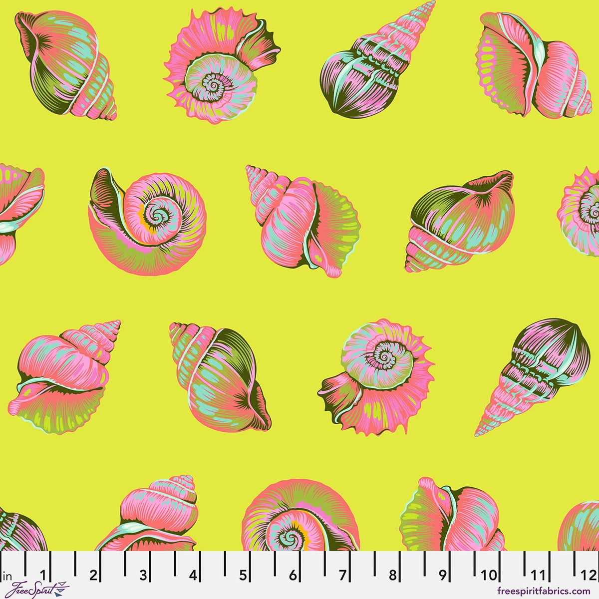 Seagrass | Lil Shelly | Tula Pink | Floral Reef