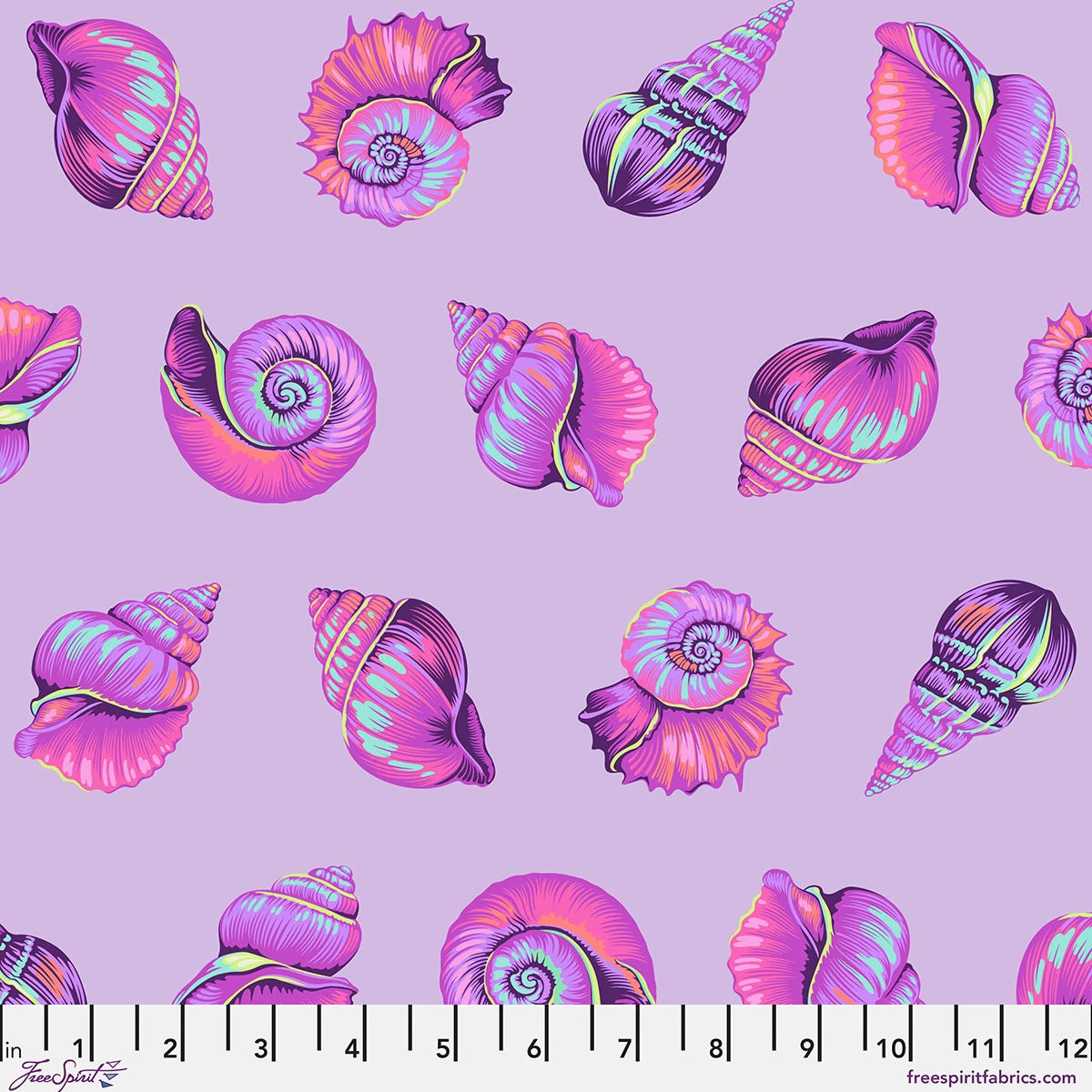 Ultraviolet | Lil Shelly | Tula Pink | Floral Reef