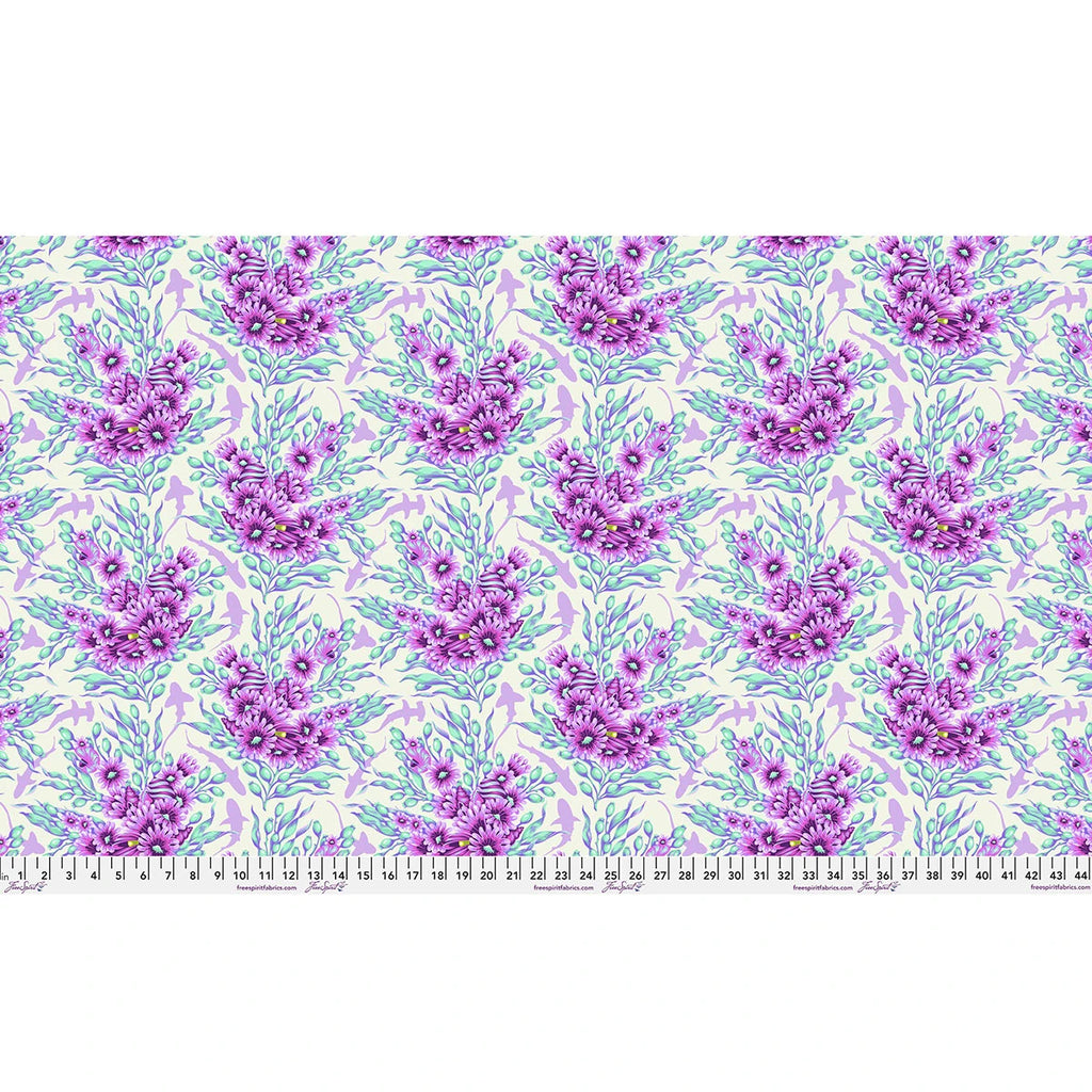 Ultraviolet | Shadow Sharks | Tula Pink | Floral Reef