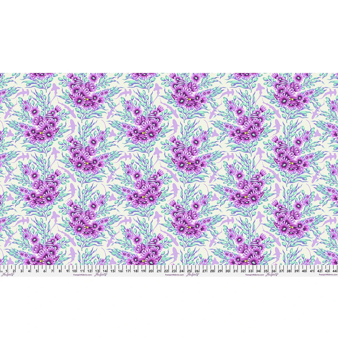 Ultraviolet | Shadow Sharks | Tula Pink | Floral Reef