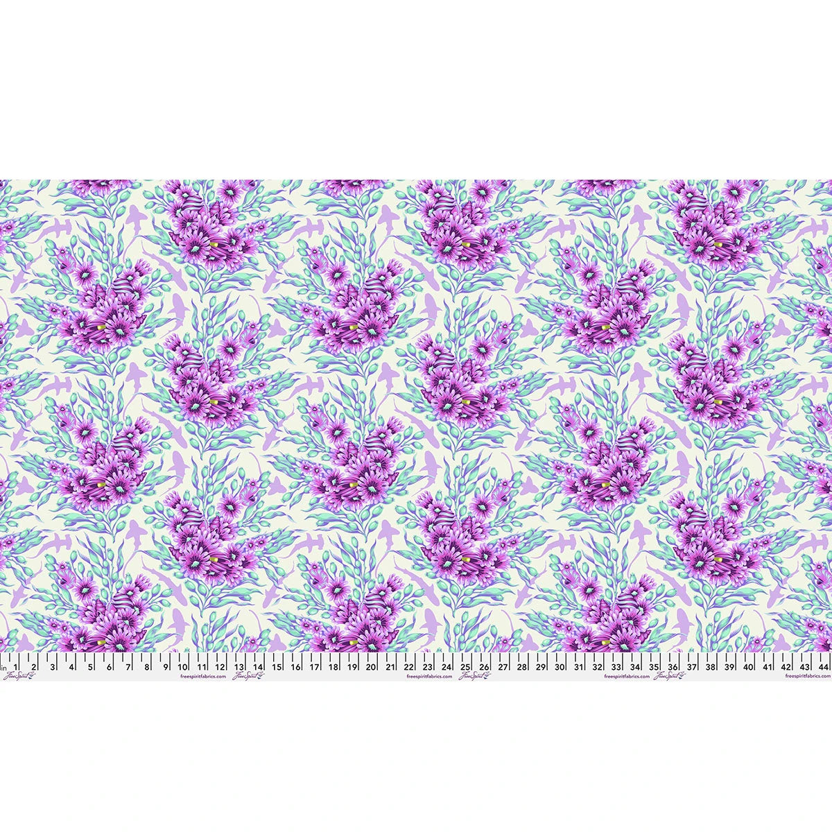 Ultraviolet | Shadow Sharks | Tula Pink | Floral Reef
