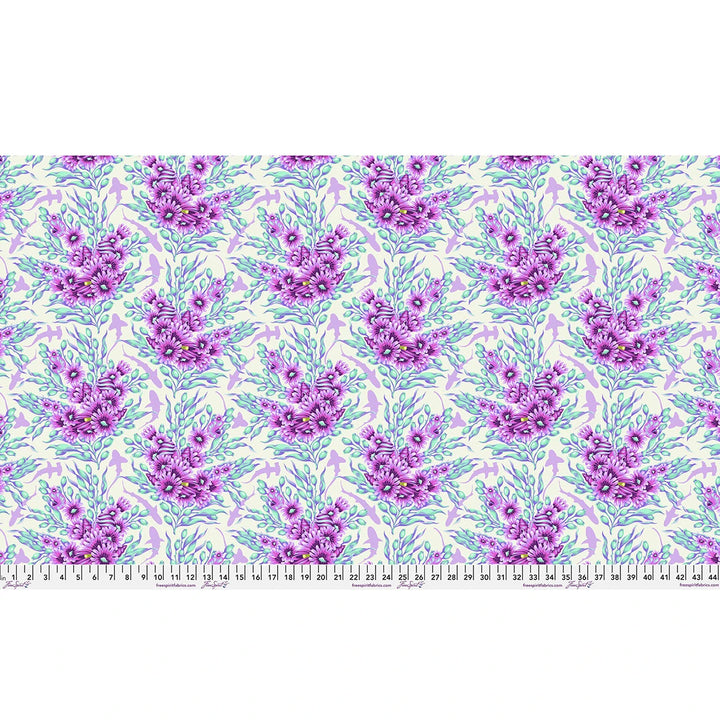 Ultraviolet | Shadow Sharks | Tula Pink | Floral Reef