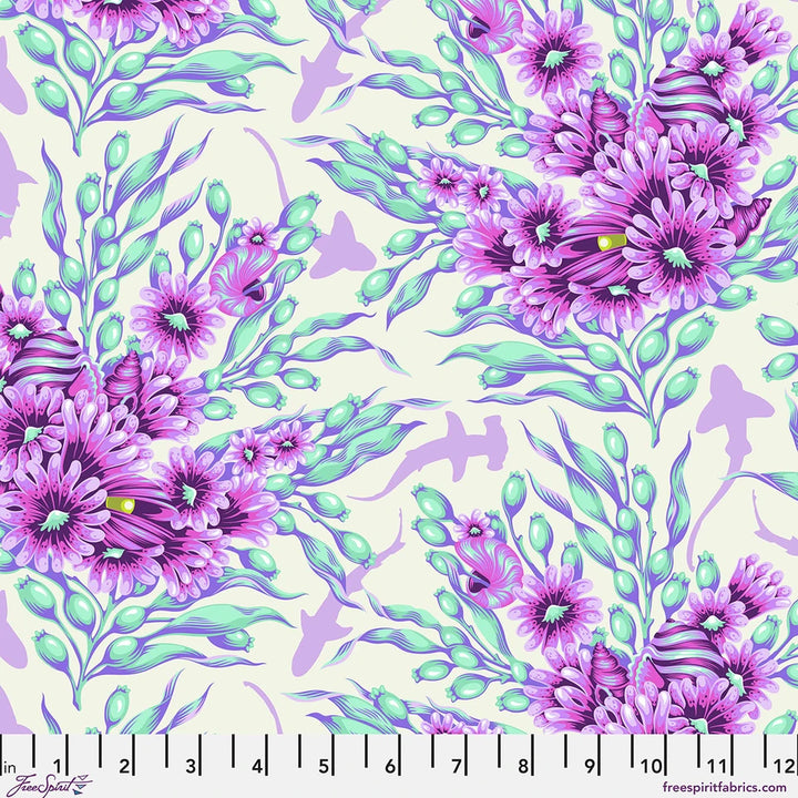 Ultraviolet | Shadow Sharks | Tula Pink | Floral Reef
