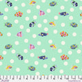 Seafoam | School Crossing | Tula Pink | Floral Reef