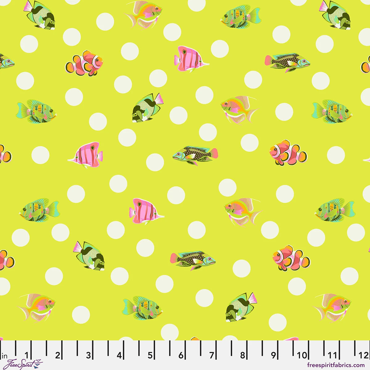 Seagrass | School Crossing | Tula Pink | Floral Reef