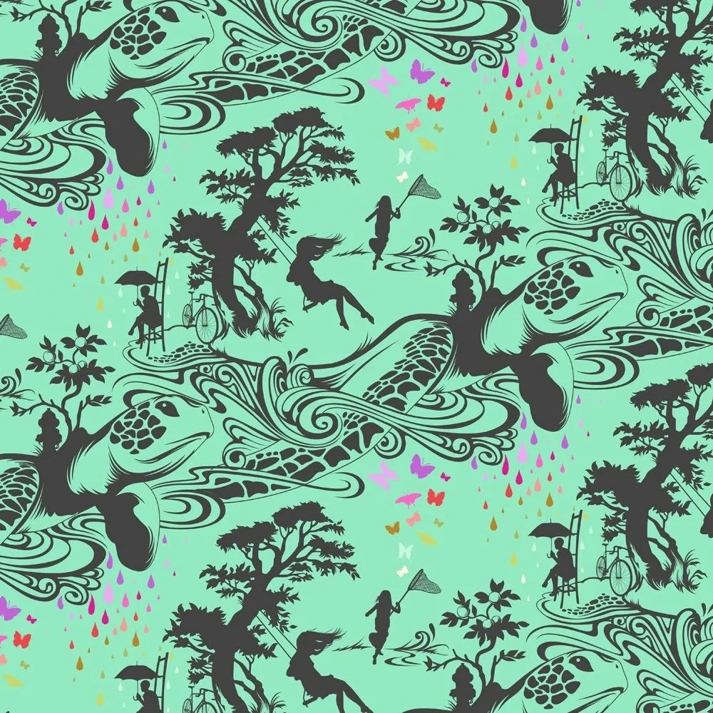 Turtle Bay in Sweet Mint by Tula Pink | Prince Charming Déjà Vu