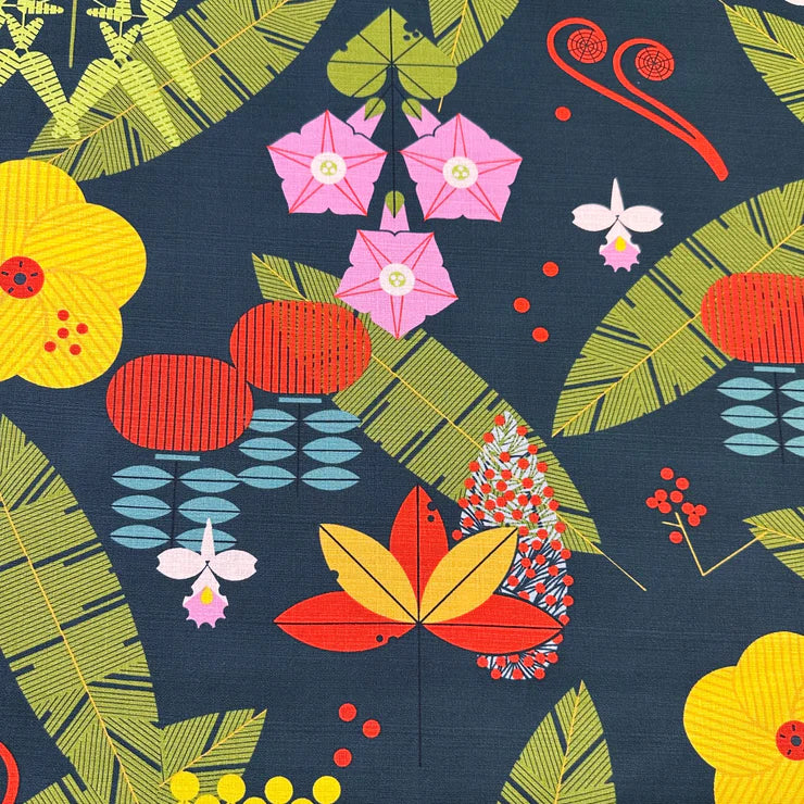 Hawaiian Foliage Barkcloth 56/58" | By Charley Harper | Iconic