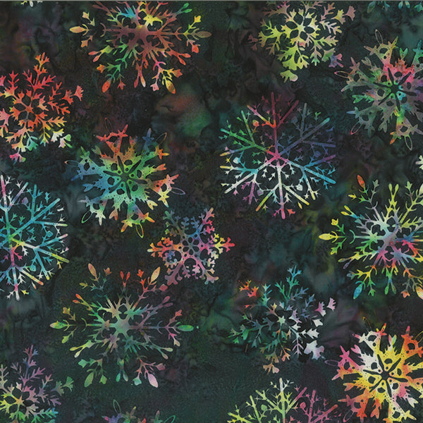 Snowflake in Celestials | Cotton Batiks |  Hoffman Fabrics