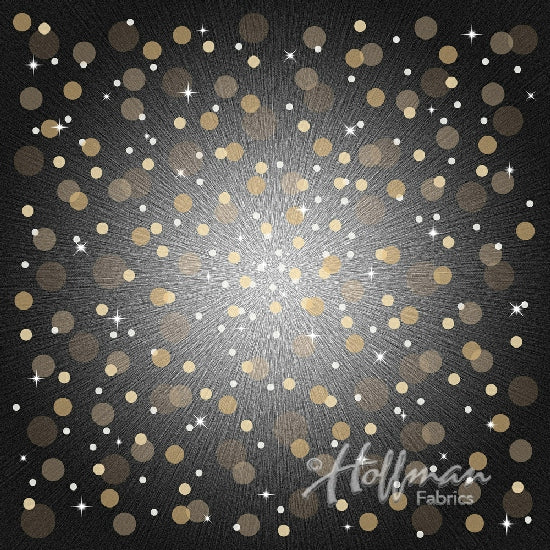 Supernova Seasons | A Hoffman Spectrum Print by Jeannie Sumrall- Ajero Champagne |   Hoffman Fabrics