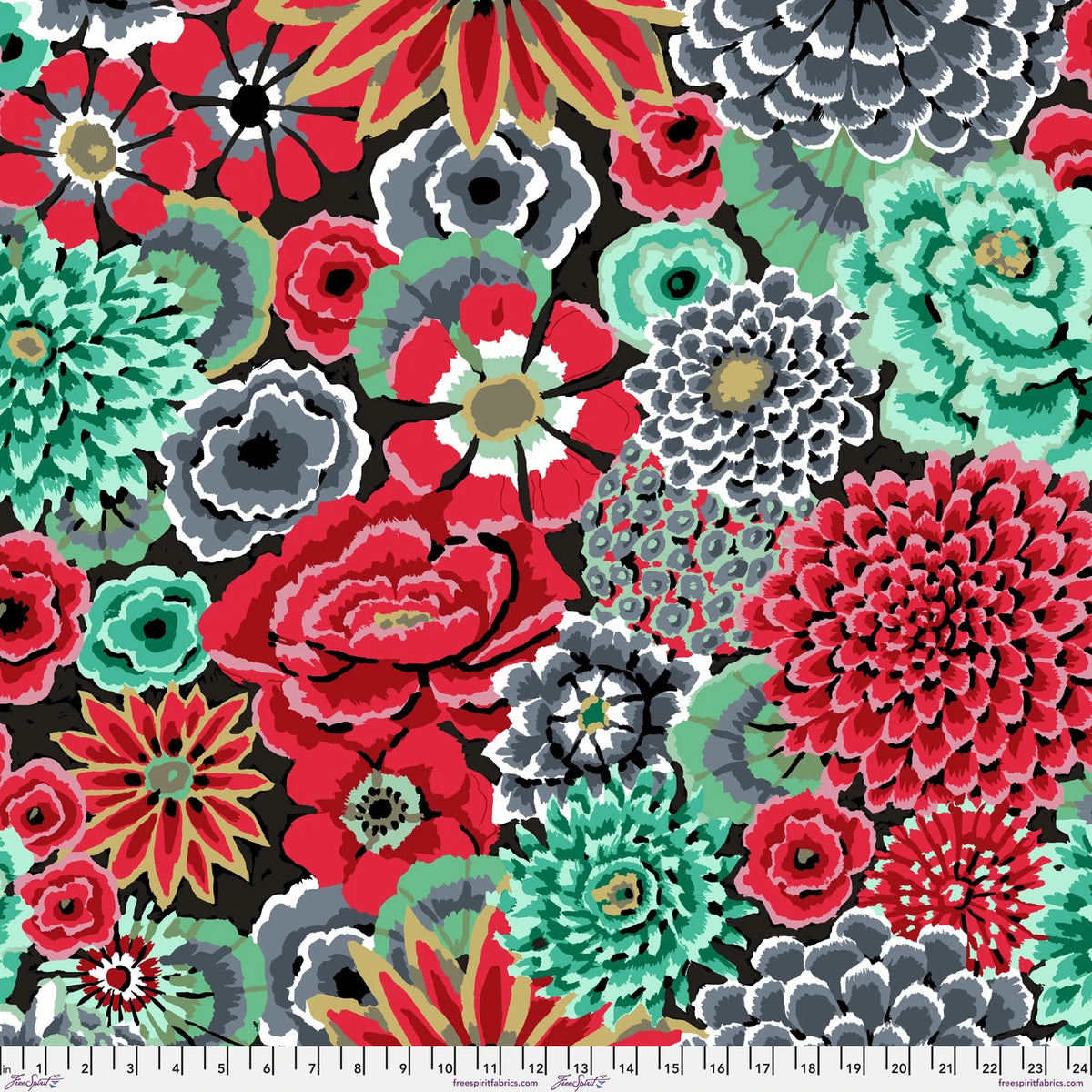 Backing Fabric - Enchanted - Contrast  || Brandon Mably |  Kaffe Fassett August 2026 Collection
