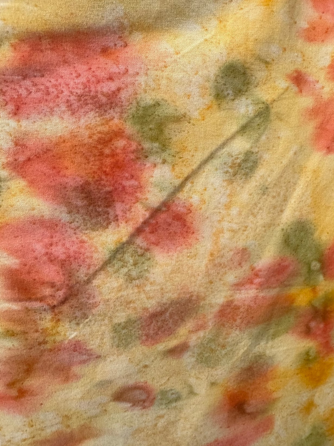 Quilting Cotton Fabric - Orange Tie Dye
