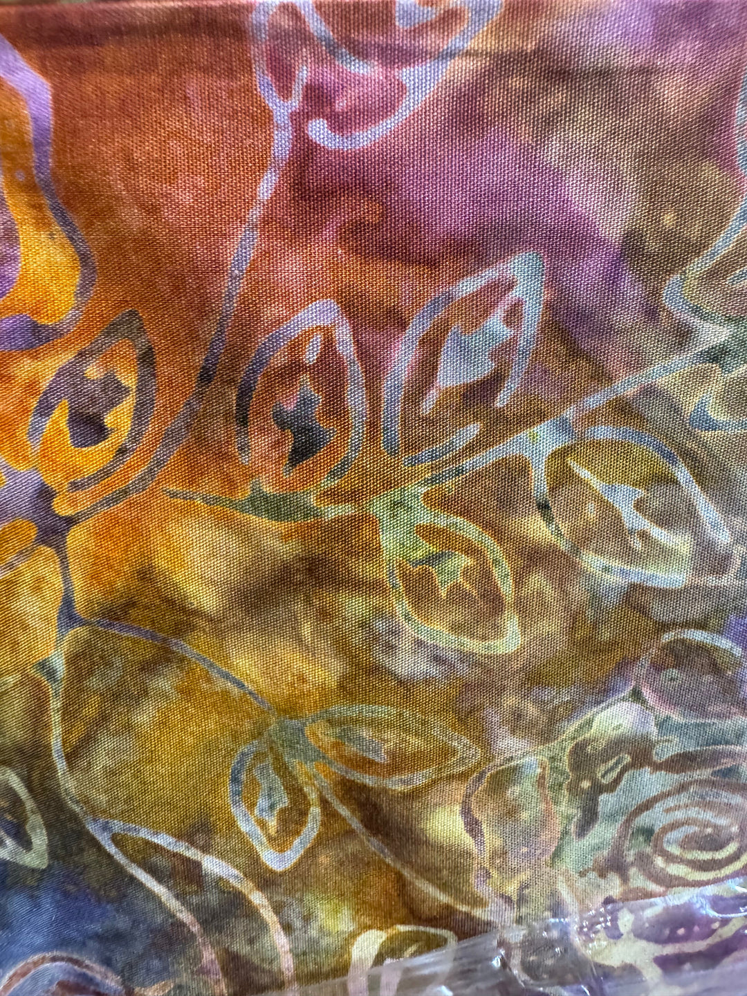 Quilting Cotton Fabric - Red Purple Floral