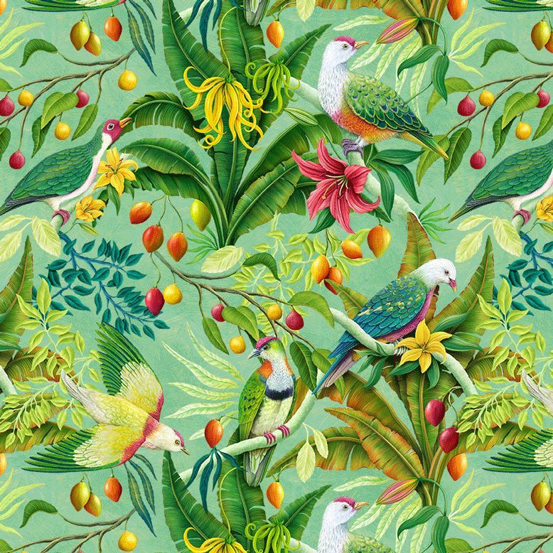 FRUIT DOVES  | Paradise Found | by Rosie Dore|  TImeless Treasures