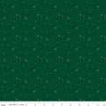 Sparkler Snowflake Christmas Green | Riley Blake Designs