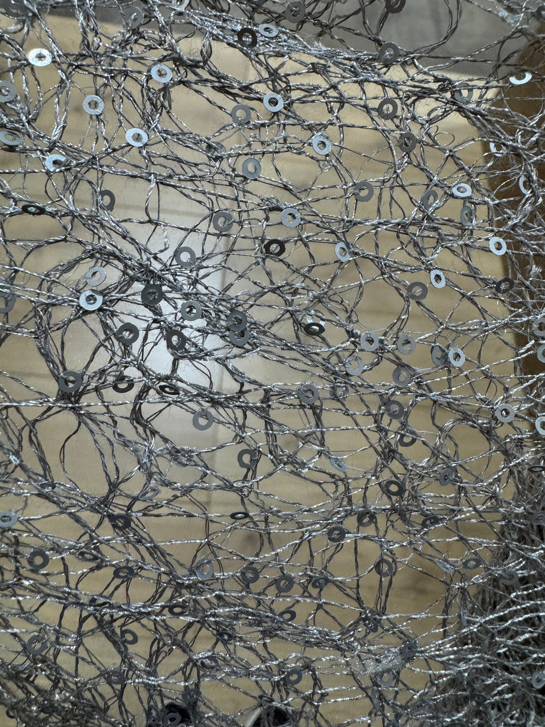 Silver Sequin Lace