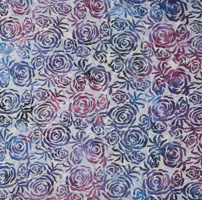 Plumberry Roses | Timeless Treasures | Tonga Batiks Plumberry Collection