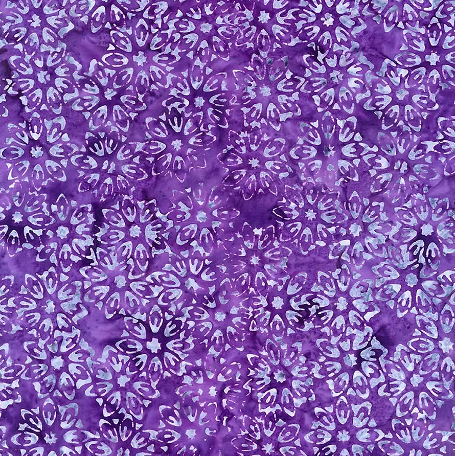 Purple Perennial Floral | Timeless Treasures | Tonga Batiks Plumberry Collection
