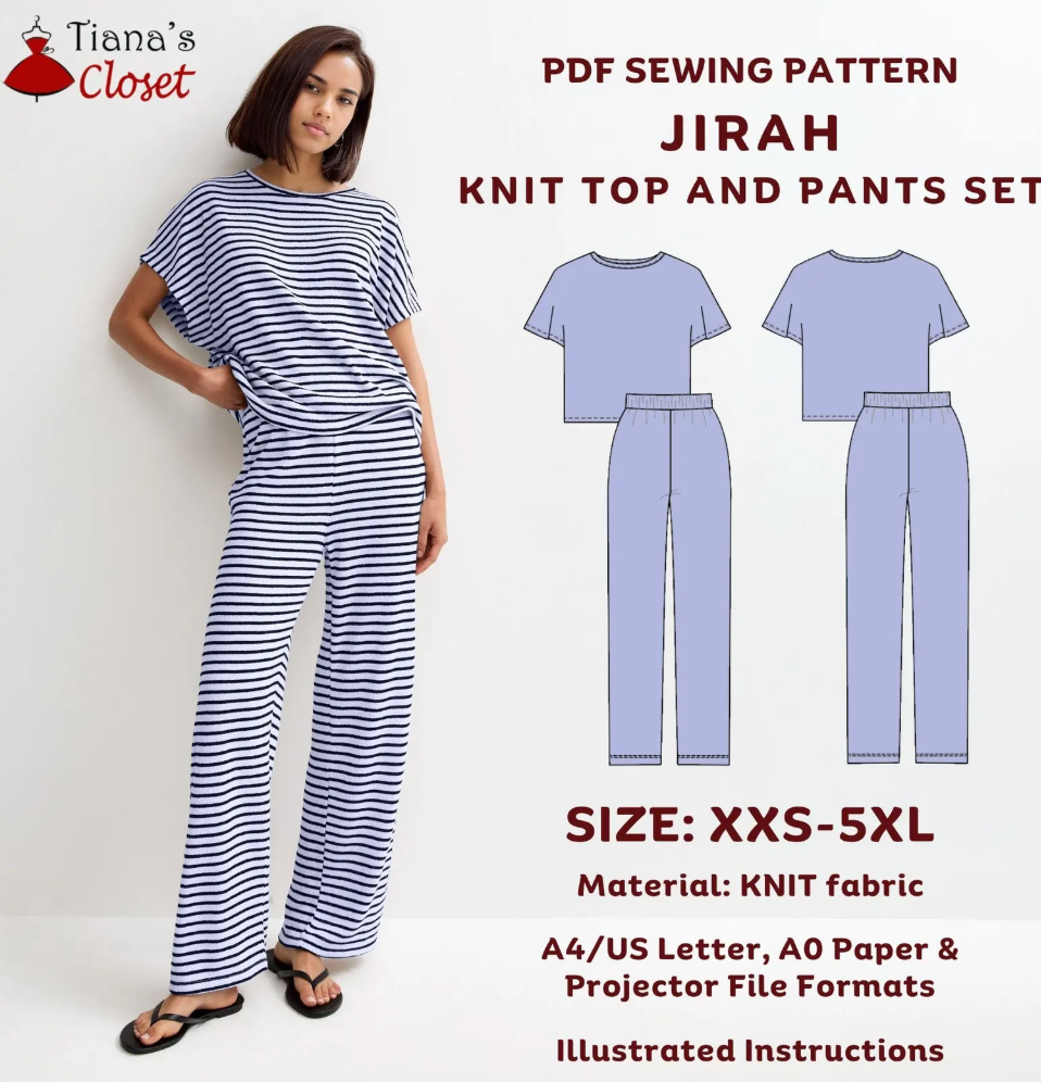 Knit Pajama Sewing Class | Advanced Beginner  | Saturday, July 18th 12-4 PM