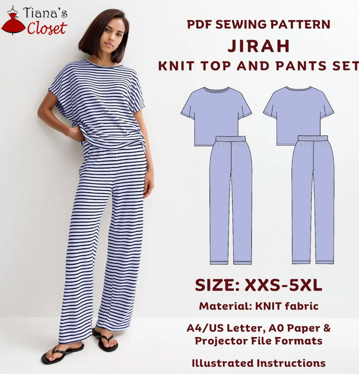 Knit Pajama Sewing Class | Advanced Beginner  | Sunday, July 18th 11-4 PM