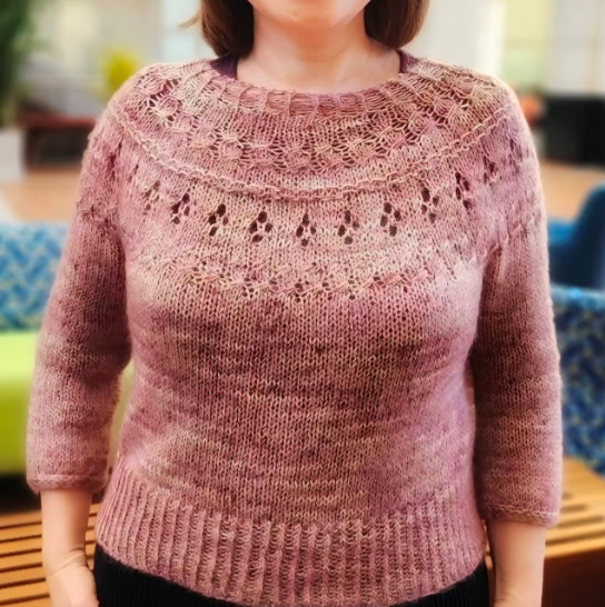 Knit the Ranunculus Sweater Class | Sunday, Oct 11, 25, Nov 1, 8 | 12-2 PM