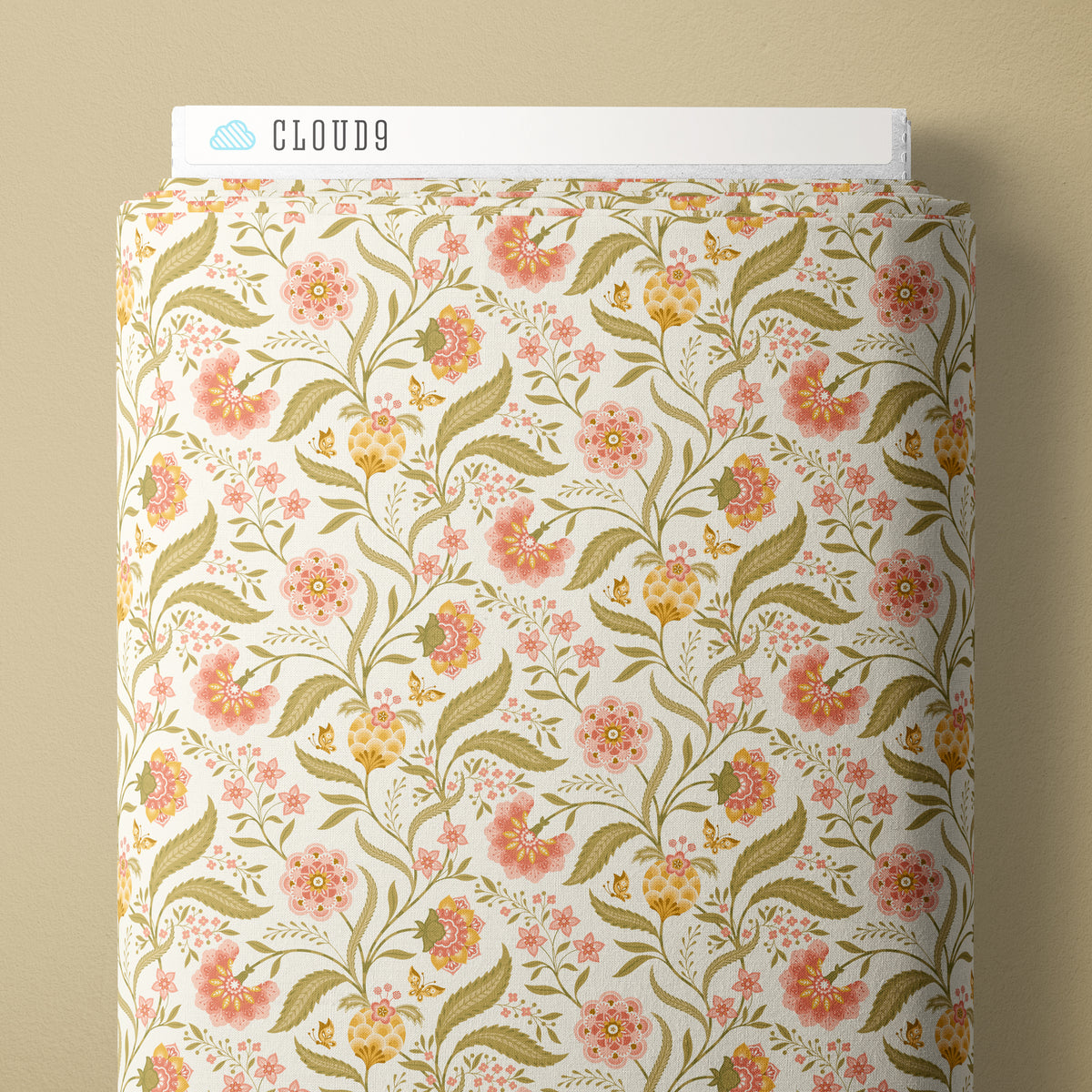 Charming Chintz in Ivory | Serenity Garden | by Dots & Glory | Cloud 9