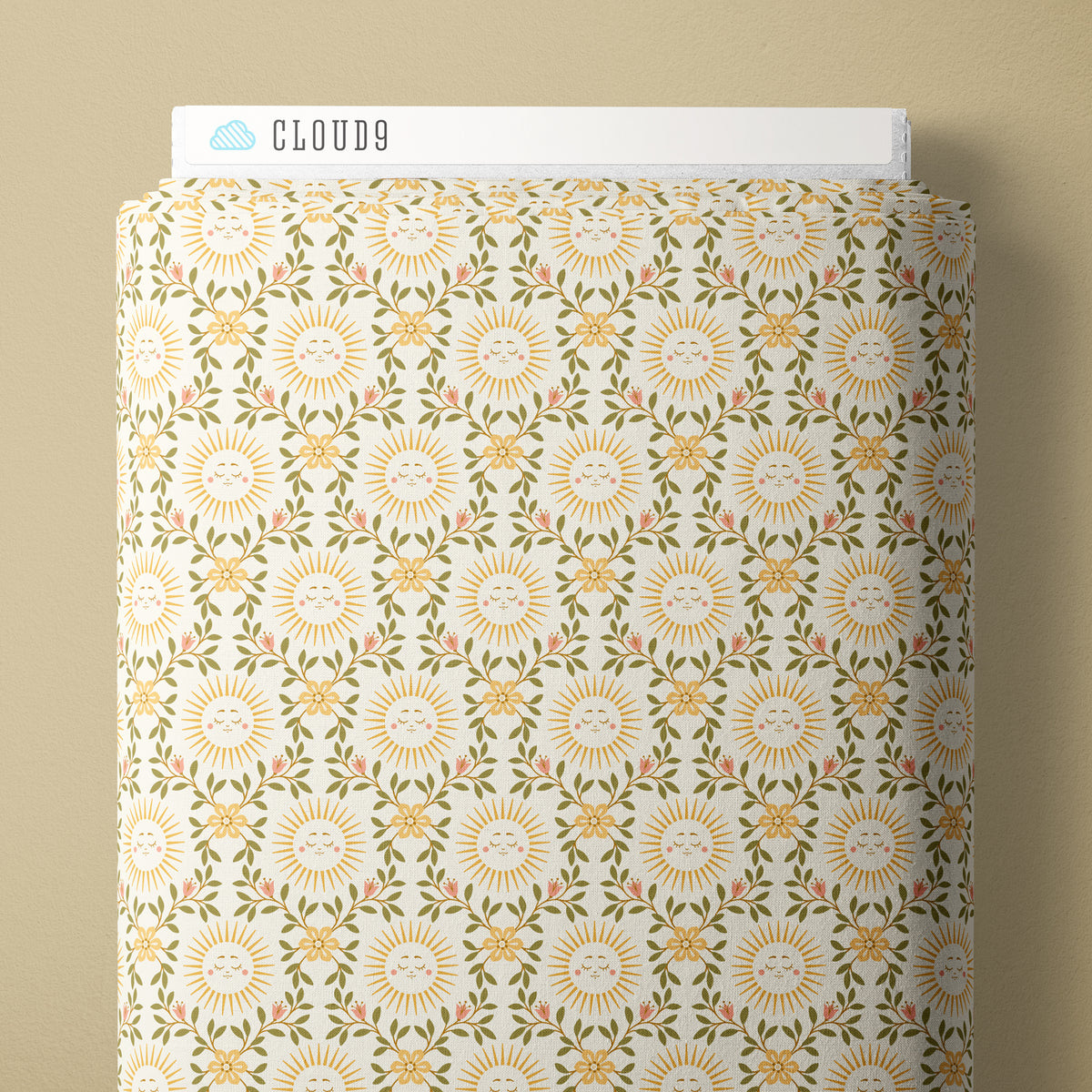 Morning Light in Sunburst  and Ivory| Serenity Garden | by Dots & Glory | Cloud 9