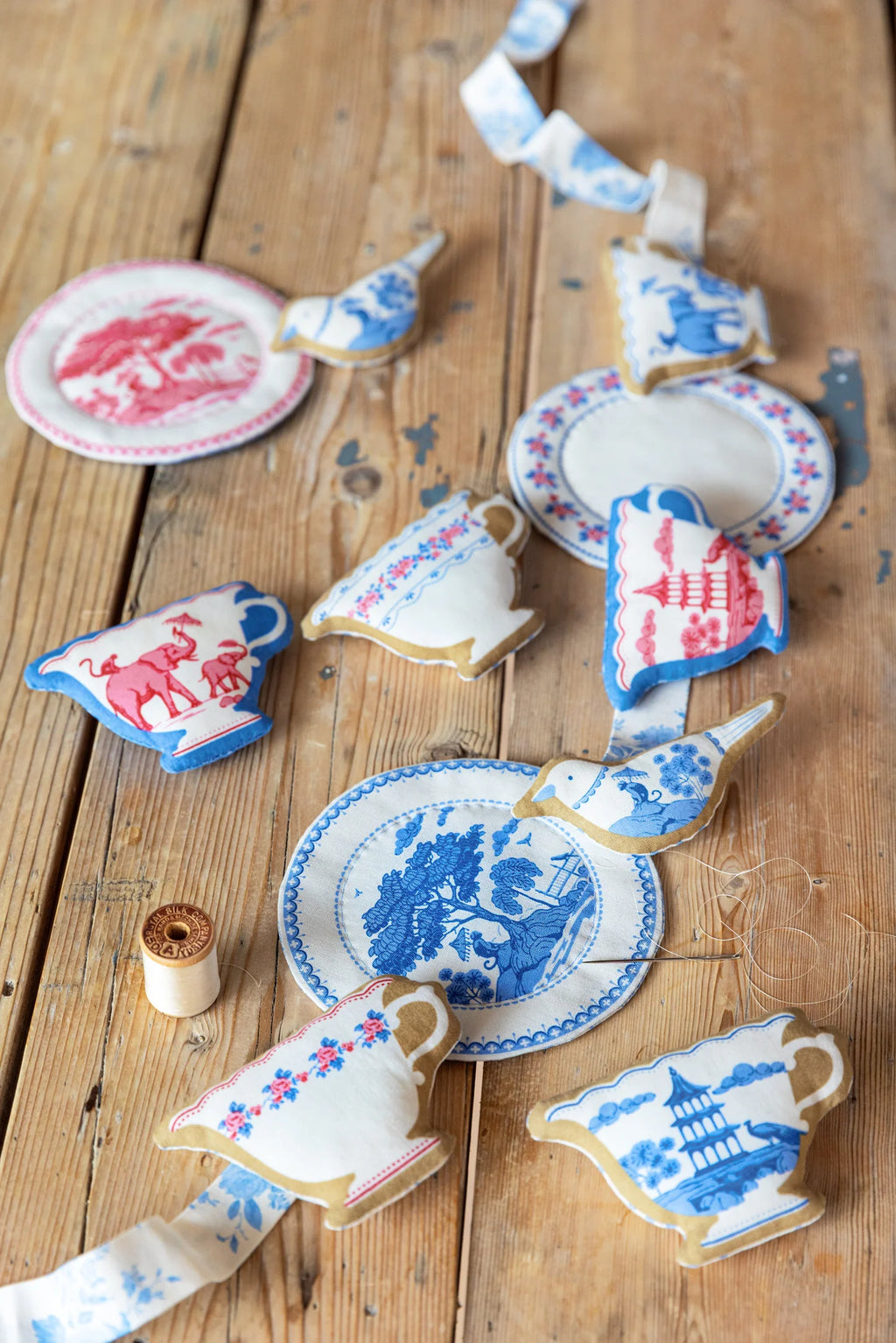 Labels & Ornaments in Ochre | Tone Finnanger | Tilda Fabrics | Something Blue