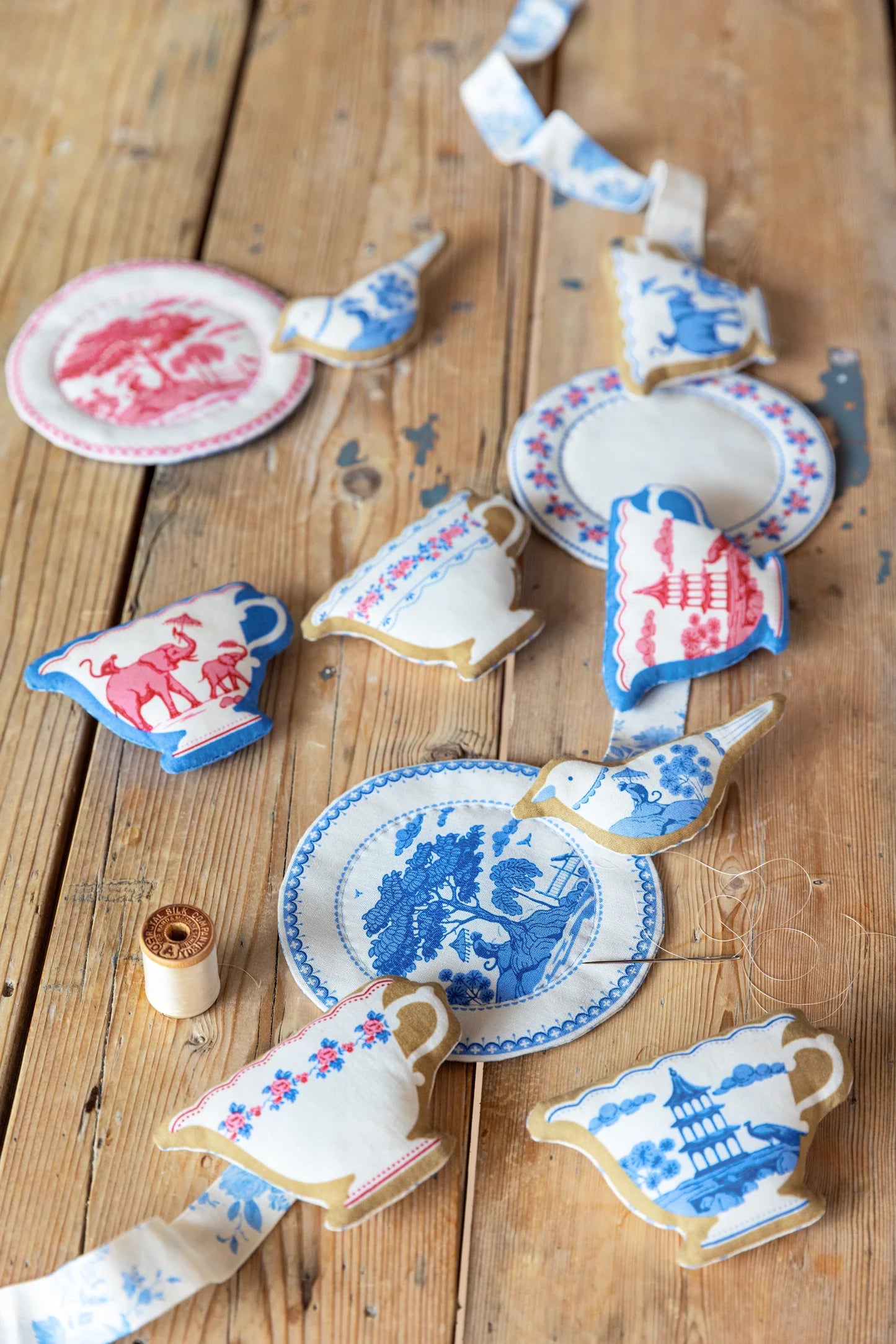 Labels & Ornaments in Ochre | Tone Finnanger | Tilda Fabrics | Something Blue