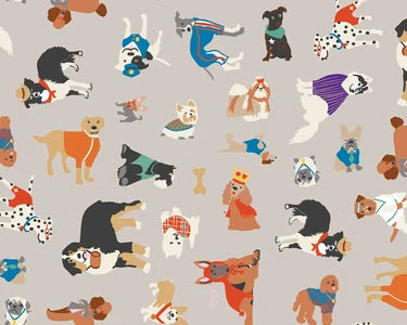 BEACH DOG Fabric - Laminated Cotton