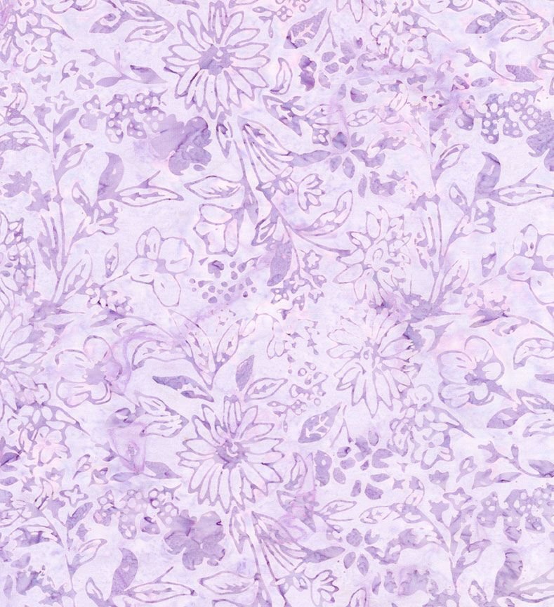 Lilac Floral| Timeless Treasures | Tonga Batiks Plumberry Collection