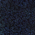 Bluebell Iris Tossed Leaves | Timeless Treasures | Tonga Batiks Bluebell Collection