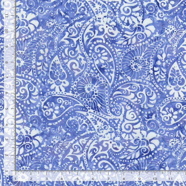 Bluebell Paisley Hyacinth  | Timeless Treasures | Tonga Batiks Bluebell Collection
