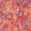 Fern in Passion Tea | Cotton Batiks |  Hoffman Fabrics