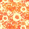 Abstract Flowers in Poppy | Cotton Batiks  | Hoffman Fabrics