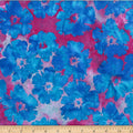 Big Floral in Bubblegum | Cotton Batiks |  Hoffman Fabrics