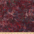 Lined Geo in Garnet | Cotton Batiks | Hoffman Batik | Amazing Amazon