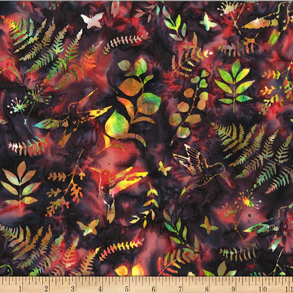 Hummingbird Garden in Woodstock | Cotton Batiks | Hoffman Batik | Amazing Amazon