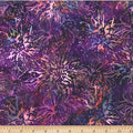 Mums in Wild Berry | Cotton Batiks |  Hoffman Fabrics